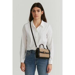 LUSANA Candice Rattan‎ Crossbody/Handle Bag NWT